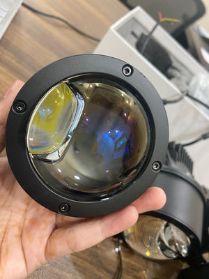 AES Q8 Pro 100-100W/pair 3 inch blue quattro lens fog projector Tricolor 5500k & 3000k