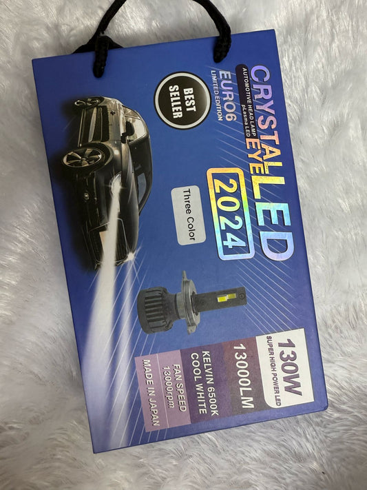 Crystal Eye 130W Car LED Headlight Bulbs