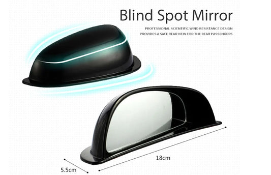 2Pcs/Set 3R Car Blind Spot Mirror Rear Side Wide Angle Rearview Mirror Universal for Second Row Car Door Safe Get-off
