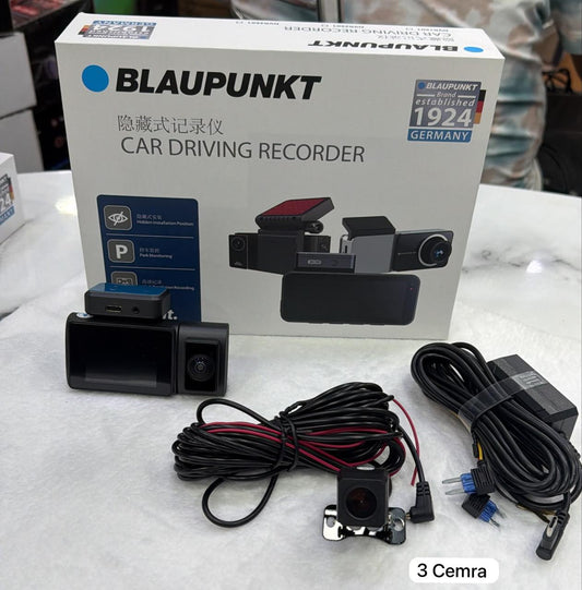 Blaupunkt Car Driving Recorder - Dual Camera Dashcam (Front + Rear) | DVR5501 Series | Hidden Installation | Parking Monitoring | High Resolution Recording | German Brand Since 1924