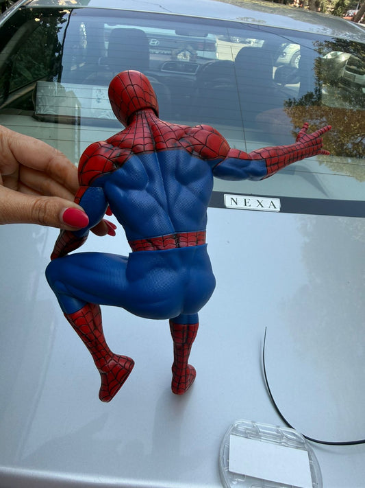 Marvel Anime Car Roof Decoration for Kids Spider Man Butter Face Pieces Play Handsome Tool Magic Toy Christmas Gift (Red Spiderman) Brand: Ride2joy