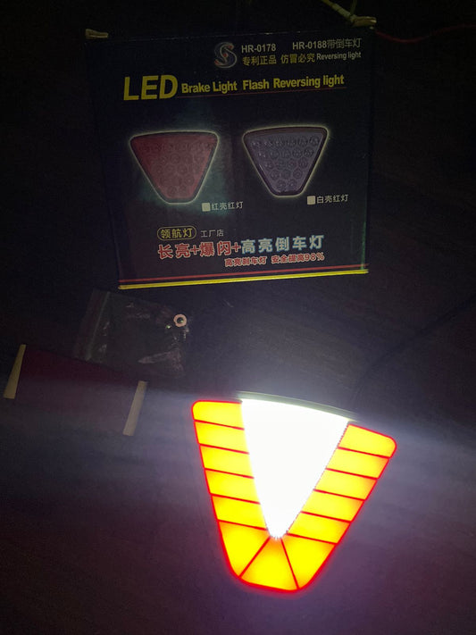 Original Premium Heavy Quality Universal 3rd Brake Lamp F1 Style V Shape Tail Light Universal For All Cars (1 Pcs)