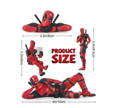 Deadpool Car Accessories, Ornament Action Figure, Car Marvel Interior Decoration Personality Anime DeadPool Action Mini Doll For Car Goods Car Interior Accessories Decoration