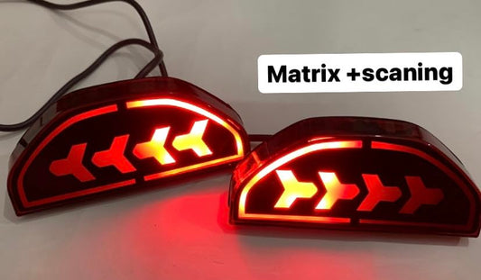 Rear Reflector LED Light/Drl For Tata Punch With Matrix Running Indication & Scan Function (Set Of 2 Pcs) 4 Wries