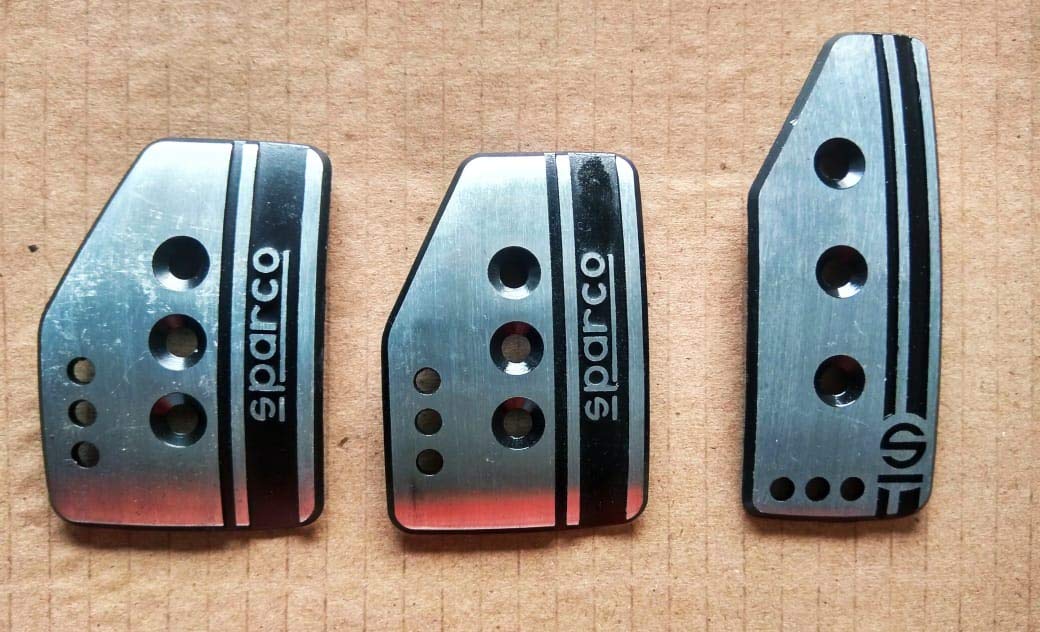 pedal sparco Sparco Paddle kit Set CAR, Clutch Brake Accelerator PAD for All Cars V