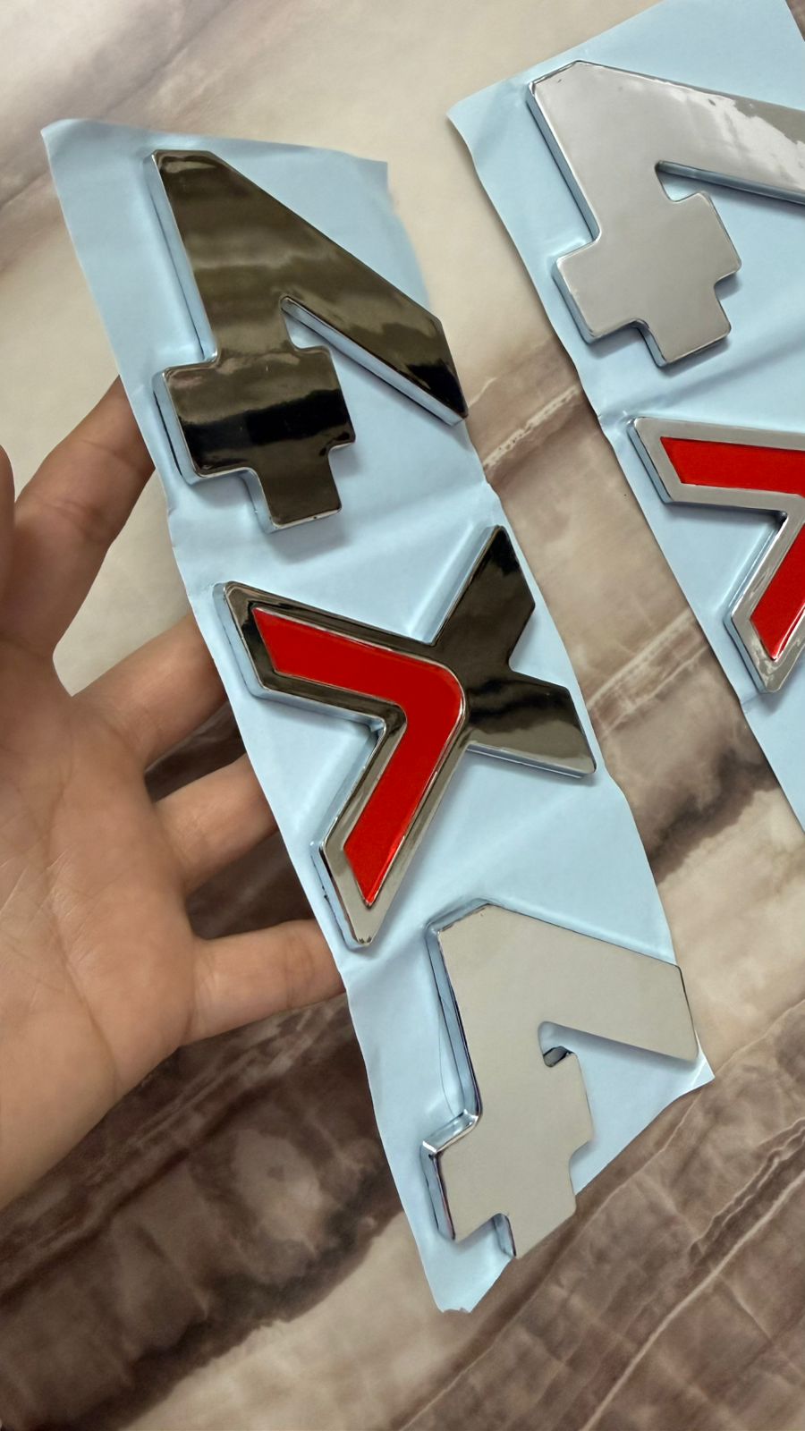4x4 Thar Metal Finish Emblem Decal Badge
