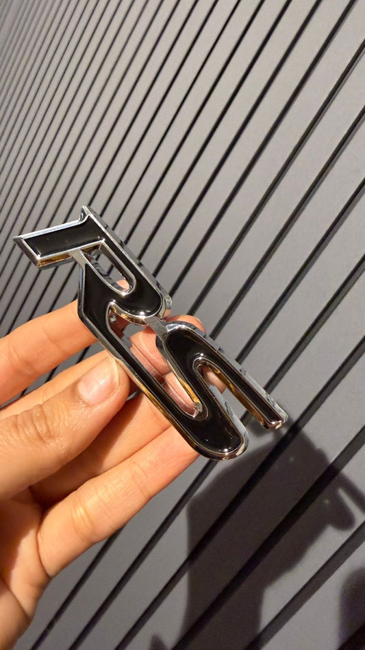 Rs Emblem Badge 3D for Camaro Series Racing Sport Car Truck Door Body Side Fender Rear Trunk Adhesive Emblem Badge Decals for Auto Sport Decoration Accessories