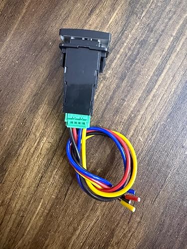 Caroxygen Button Switch, Fog Lamp Switch Environmental Friendly with Cable for Car