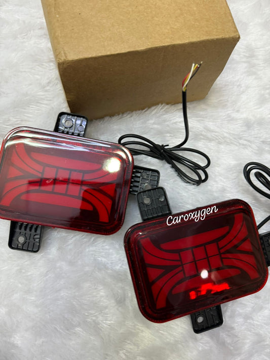 REAR REFLECTOR MAHINDRA THAR 2020 MATRIX 3 FUNCTION (MODEL:- 2020) WITH 4 WIRING Car Reflector Light (Red)