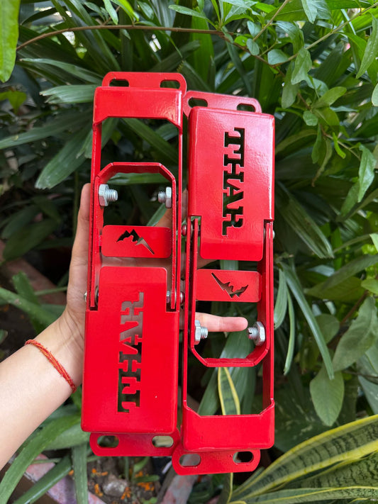 Caroxygen Door Hinge Step Compatible for Thar Set of 2 Red Car Accessories Mahindra Thar