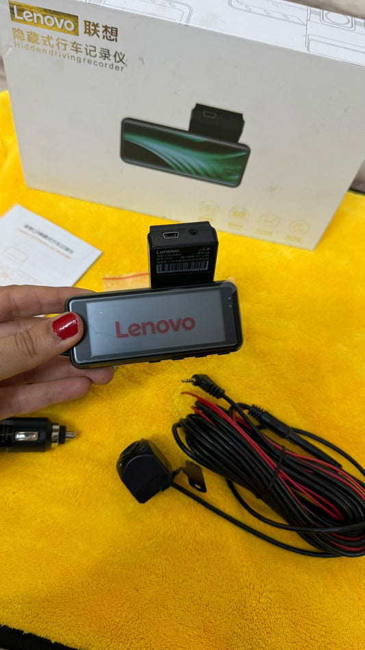 Lenovo Q3 Hidden Car Dash Camera Recorder | Full HD Driving Recorder with Rear Camera Support