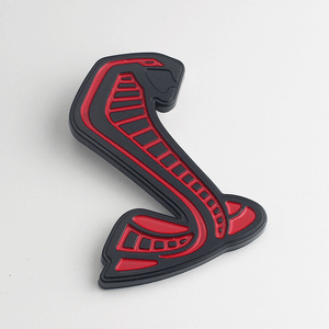 Car oxygen Cobra Snake Metal Car Emblem Badge with Double Side Adhesive Car & Bike Sticker