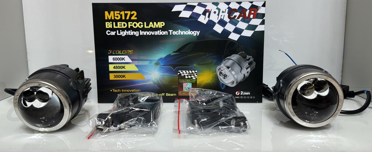 IPHCAR M5172 Bi-LED Fog Lamp Projector – 3 Color