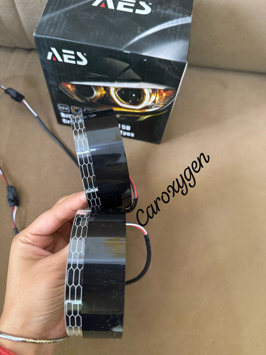 LED Angel Eyes Headlight Round Shape Shroud