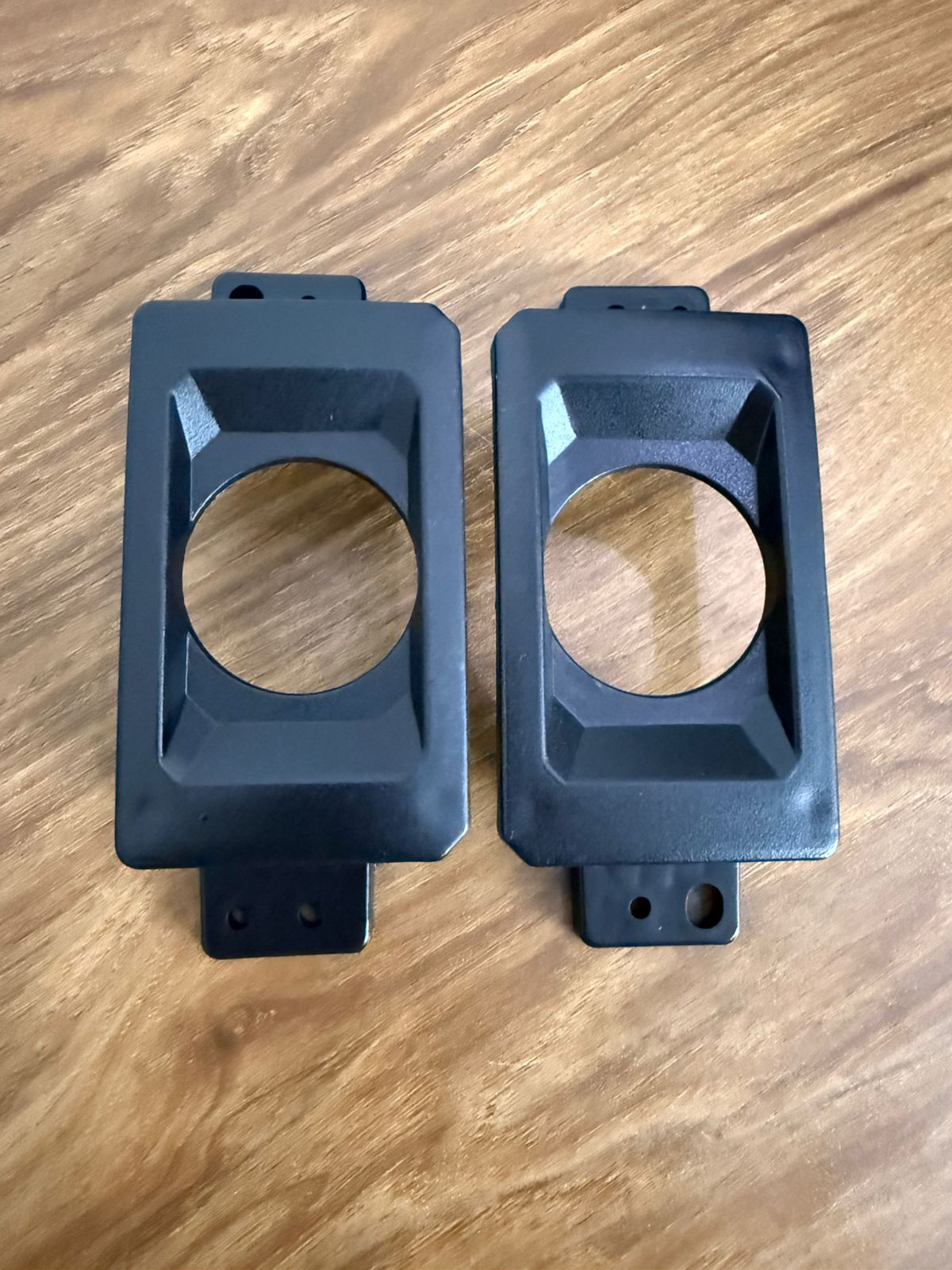 3 Inch Fog Light Mounting Bracket Frame Compatible for Cars & SUVs | Heavy Duty Plastic Housing | Pair (Left & Right)
