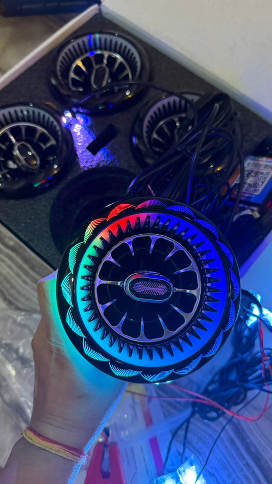 CARDI K4 ACVENT Ambient Light 8IN1 for New Mahindra Thar. (NEW EDITION 2025 MODEL)3W LED Turbine AC Vent Light |(1 Year Warranty).New Design-Black-01