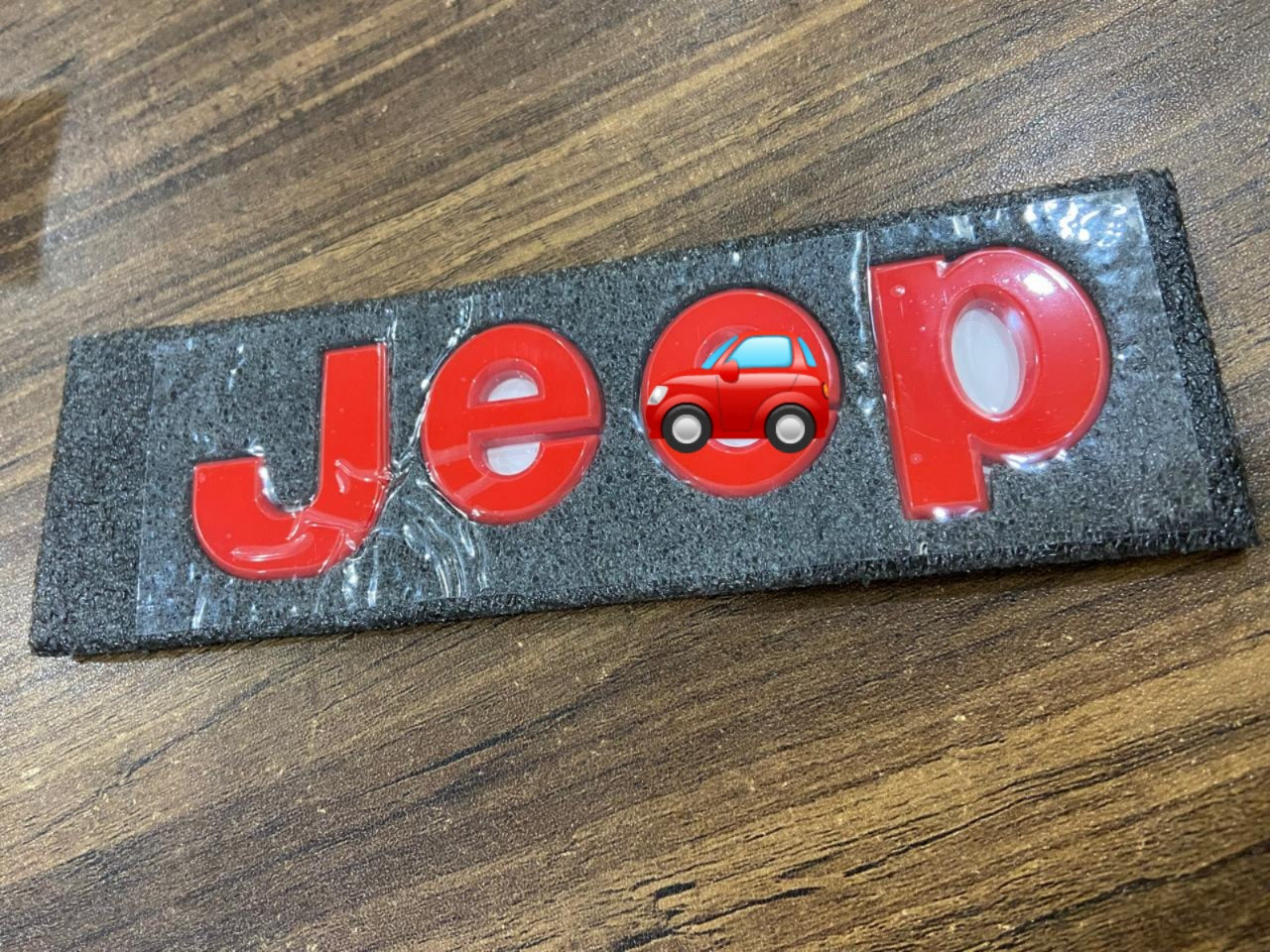 Jeep Letters Sticker for Car | ABS Plastic 3D Emblem Logo Badge | Self Adhesive Waterproof Car Decal for Bonnet, Tailgate & Side | Premium Gloss Finish (Black)