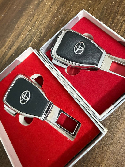 Caroxygen (2in1) Seat Belt Alarm Stopper Buckle & Holder (Pack of 2 )