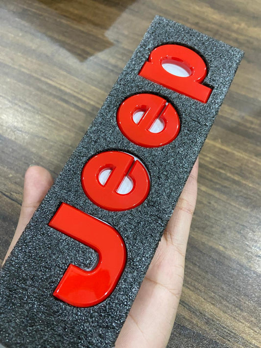 Jeep Letters Sticker for Cars, Jeep, Metal Badge