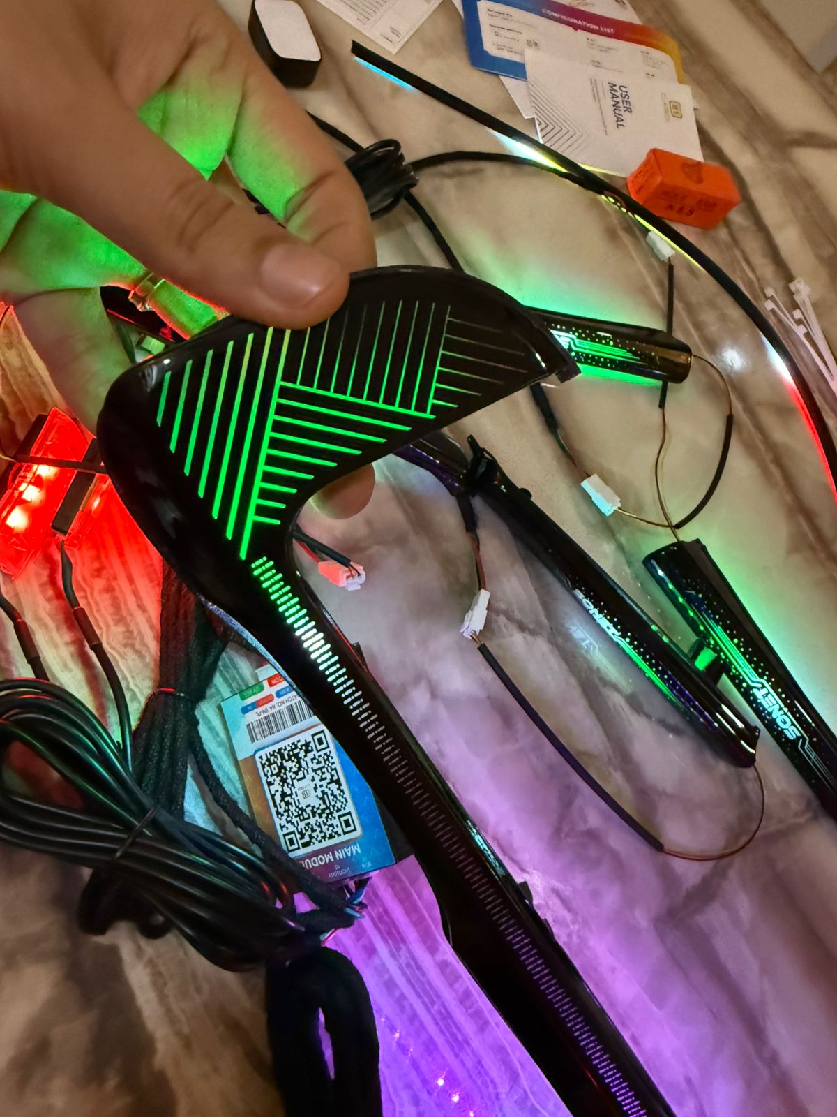 Kia Sonet Ambient Light Kit Cardi K6 -1 Year Waranty (19 in 1)