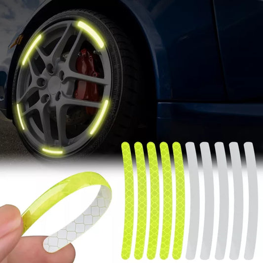 Car Tyre Reflective Stickers for Rim Universal Safety Warning reflective Sticker