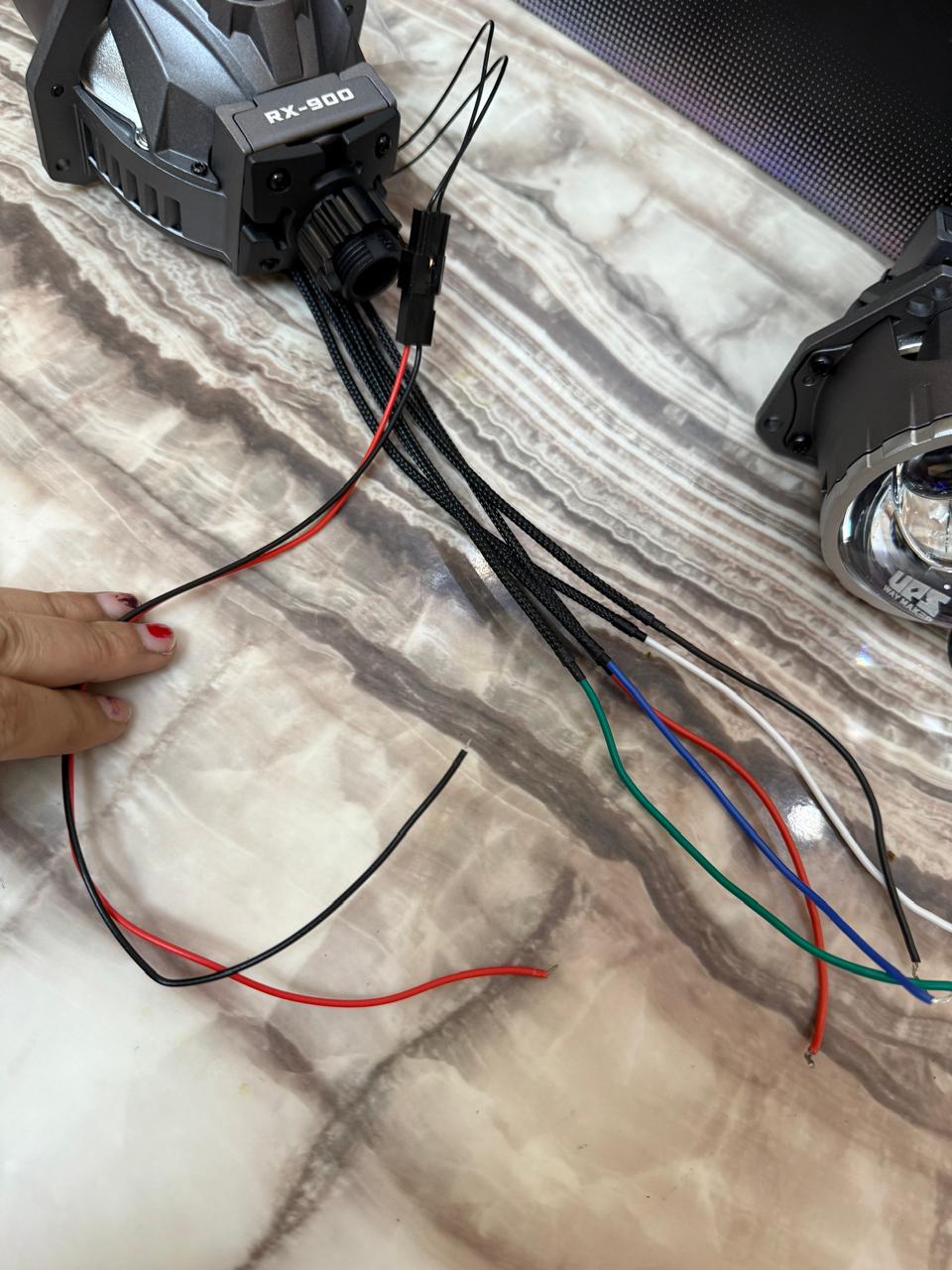 Ups waymaker RX-900 Bi-LED Projector Lens | 6000K Bright White Light Universal Fit 12Vβ18V Fast Cooling Fan 10000 RPM Automotive Lighting Solution -1 year warrenty