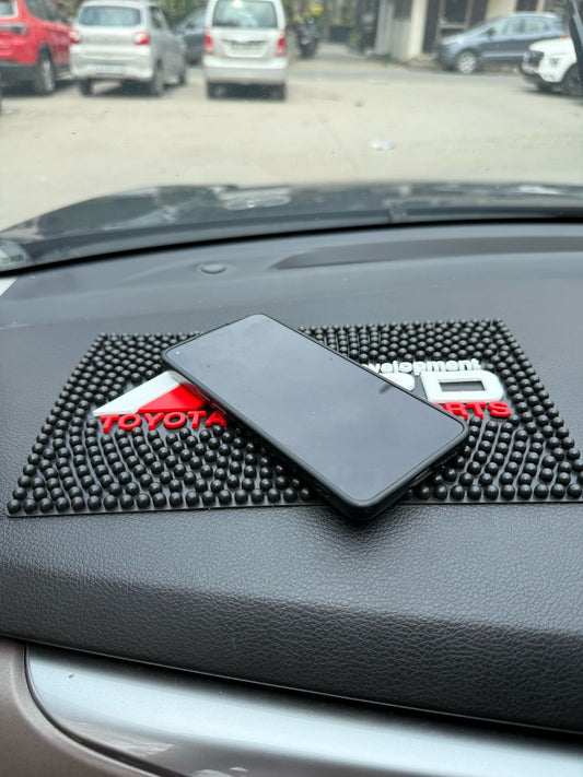 Caroxygen Car Dashboard Mat Anti-Slip Gel/Car Non-Slip Dashboard Dotted Silicon Mat Big Size, Non-Slip Pad for All Cars & Mat Every Cell Phone, Sunglasses, Keys