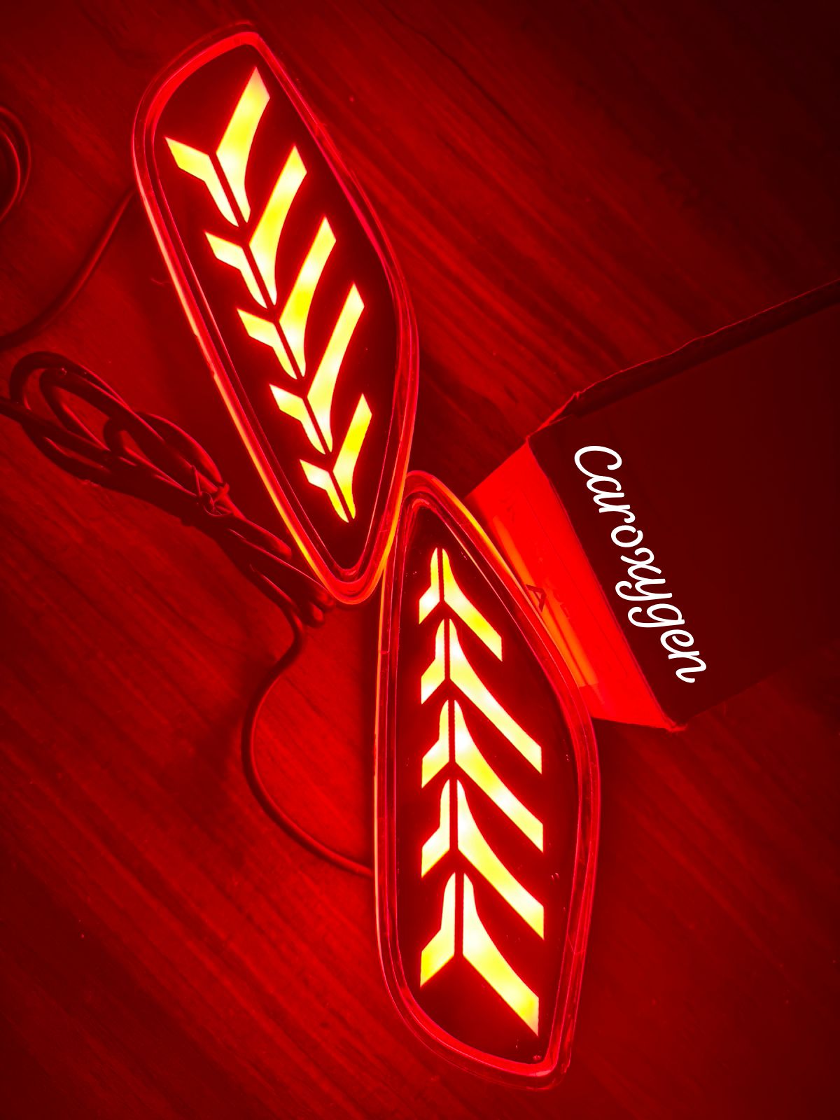 CarOxygen REAR REFLECTOR SELTOS 2019-2023 MATRIX 3FUNCTION SET OF 2 PCS WITH FOUR WIRES MODEL-: 2019-2023(TYPE-A)