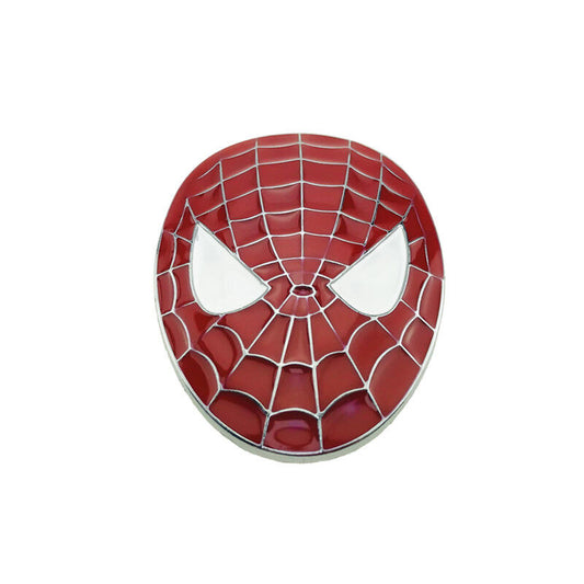 Alloy Metal Brand Car Spiderman Face Emblem Spider Sticker Vehicle Decal Badge