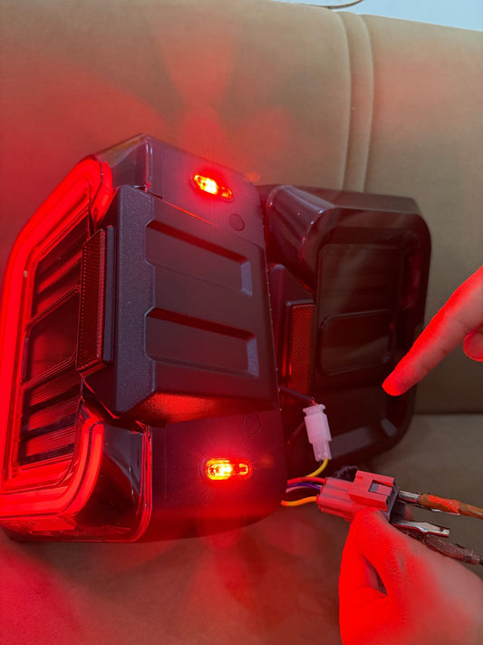 LED Tail Light with EMC for Mahindra Thar | Plug & Play | Smoke Finish | High Brightness