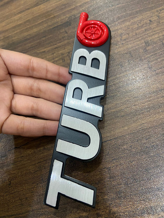 CarOxygen 3D Turbo Badge Emblem Sticker Decal for All Car SUV