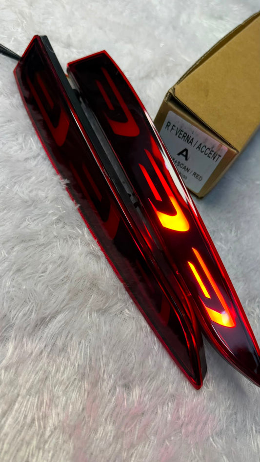 Super Bright BrakeLights for Accent 2018-2020 2PCS LED Bumper Reflector Lights Tail Lamps Reverse Light F-Type