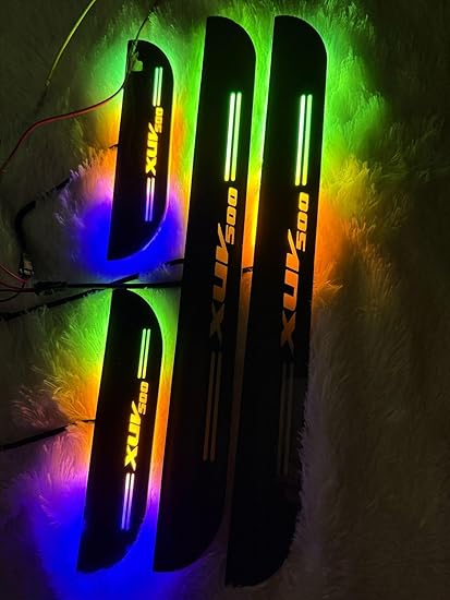 Car Door Sill Light Infrared Induction 7Colors 12Medols Welcome Lamp Car Pedal Light LED Strip Auto Ambient Lamp(XUV-500)