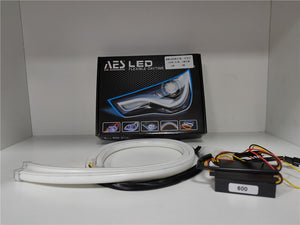 AES Led Flexible DRL Led Strip 60cm Running Light Universal Led Strip 60CM Sequential DRL 12V DC