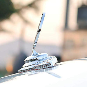 3D Laxury Chrome Metal Car Front Hood Ornament Car Bonnet Sticker Badge -Bonnet Emblem