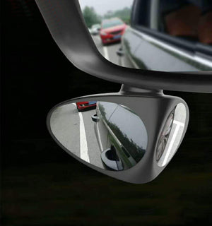 3R Double Rear View Wide Angle Blind Spot Mirror For Car Tyre (Right & Left)