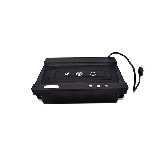 Wireless Charger 10W Fast Charging Pad Compatible with Crysta only (Black)