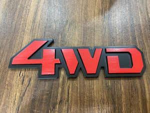 CarOxygen 4WD Emblem Badge car for SUV Decoration 3D Design Label Stickers Universal