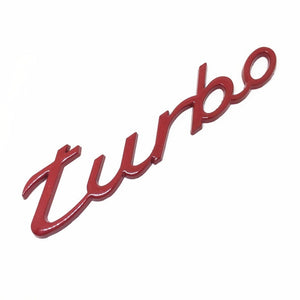 CarOxygen 3D Turbo Badge Emblem Sticker Decal for All Car SUV (13.5x2x0.5cm)