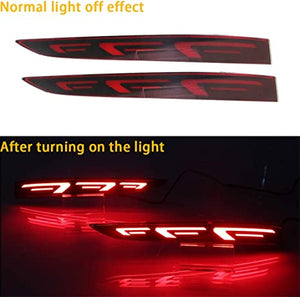 Super Bright BrakeLights for Accent 2018-2020 2PCS LED Bumper Reflector Lights Tail Lamps Reverse Light F-Type