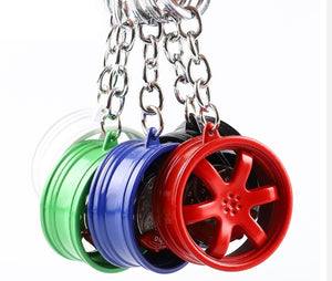 Hot RIM Car wheel Turbo keychain key ring with Brake discs Car Tire Wheel Keychain Auto Car Key Chain Keyring