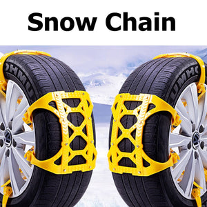 Car 6 Pcs Tire Snow Chains with Heavy Quality, Suitable For General Anti-Skid Chains Compatible with MAHINDRA THAR