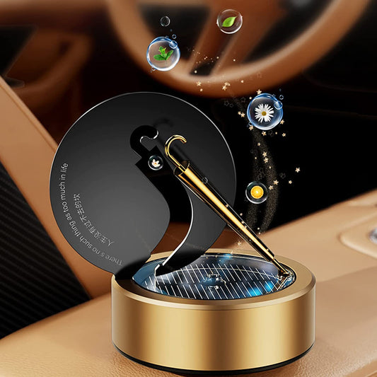 Rotating Umbrella Solar Car Aromatherapy Artwork, Car Air Fresheners, Solar Energy Car Perfume Air Freshener, Car Decoration Car Diffuser for Car Office Home