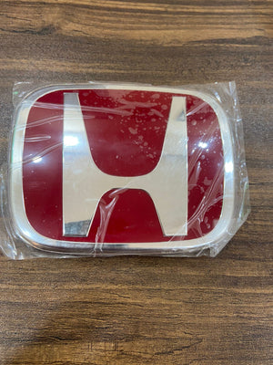 HONDA Genuine TYPE-R Front Rear Steering Red Black Chrome Premium Acrylic H Logo Emblem Made In Japan