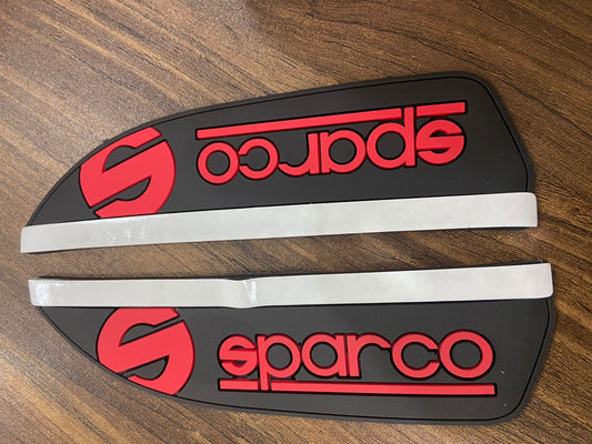 2Pcs/Set Car Rearview Mirror Rain Eyebrow Universal Rain shield Guard Sun Visor Shadow Protector(Sparco)