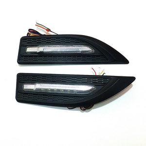 3 in 1 Car Side Decorative Fender LED DRL with Turn Signal & Door Shadow Light (ABS Plastic, Installation Required) (Set of 2)