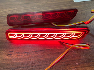 2Pcs LED reflector For Suzuki Ertiga Ciaz Vitara S-Cross SX4 Splash Car Brake Lights rear bumper lamp tail lamp