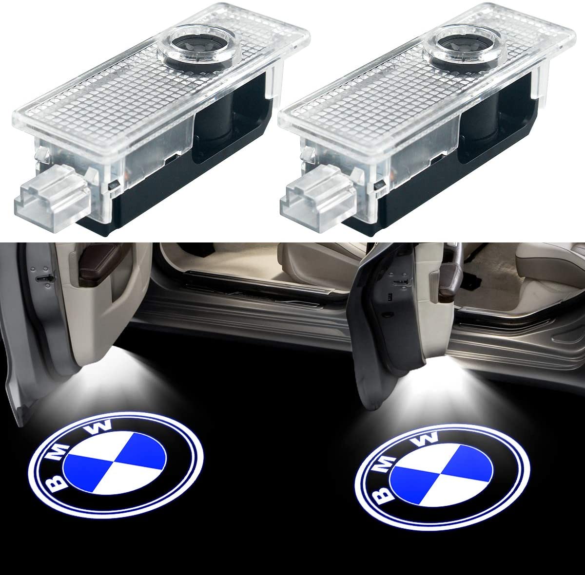 Car LED Door BMW Welcome Logo Projector Ghost Shadow Light for X1, X3, X5, X6 Class, 7 Series, 3 Series GT, 6 Series Interior Accessories