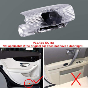 LED Welcome logo Entry Plug and Play Ghost Shadow Projector Car Door Light for Toyota Innova Crysta (White) - 2 Pieces