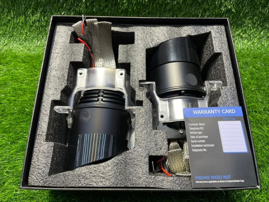 GTR Fog Projector Lamp with High/ Low Beam blue lens with bracket